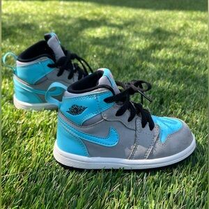 Nike Air Jordan 1 TD Retro High Blue Grey - Toddler Size 8c
